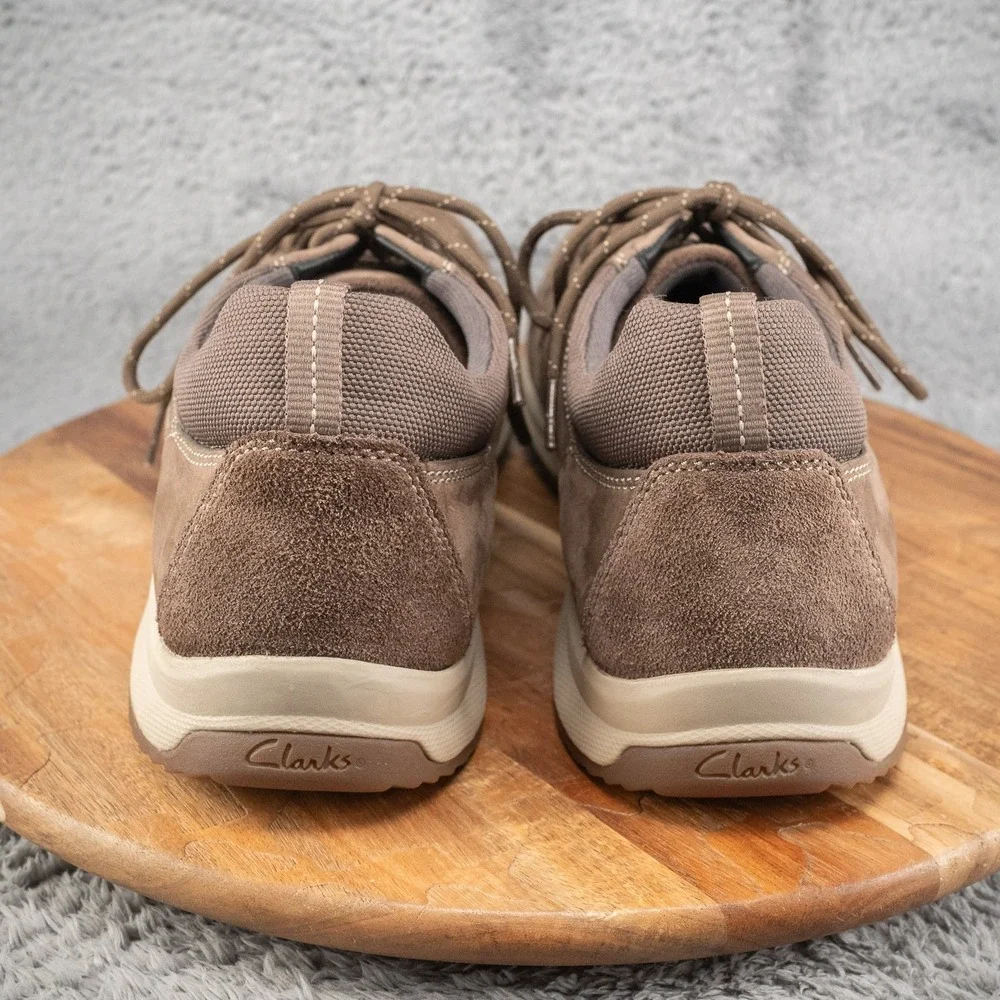 Clarks Wave Camp Brown Nubuck Leather Walking Shoes Mens 15 26115200